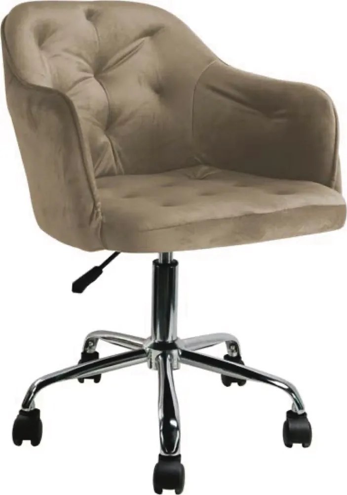 Obrotowe krzesło młodzieżowe Skot, beżowy welur