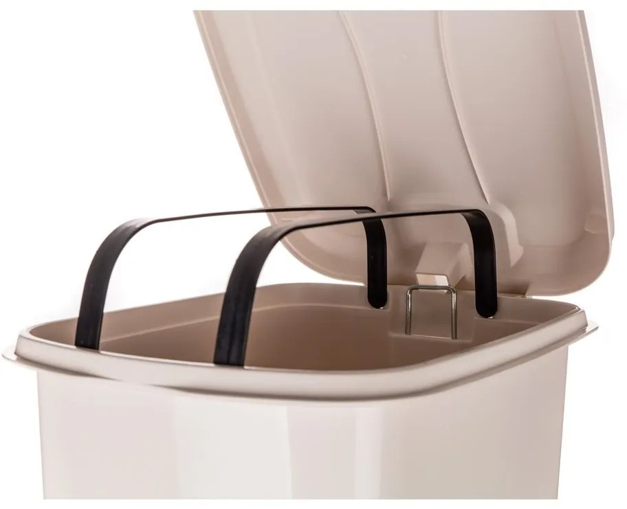 Banquet Kosz na śmieci pedałowy STEP 25 l, kremowy, 25 l