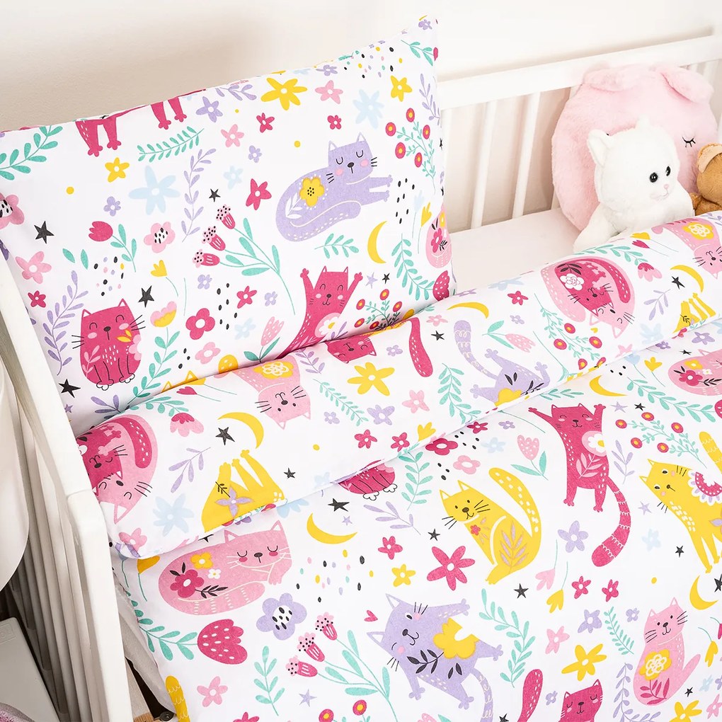 4Home Dziecięca pościel bawełniana do łóżeczka Playful Paws, 100 x 135 cm, 40 x 60 cm, 100 x 135 cm, 40 x 60 cm