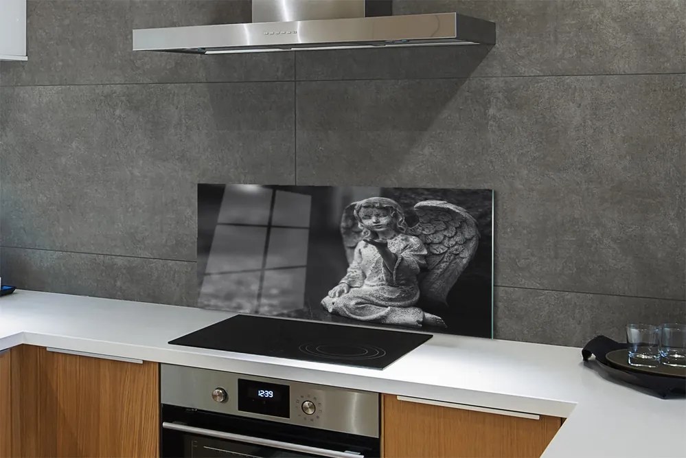 Szklany Panel Posążek Anioła