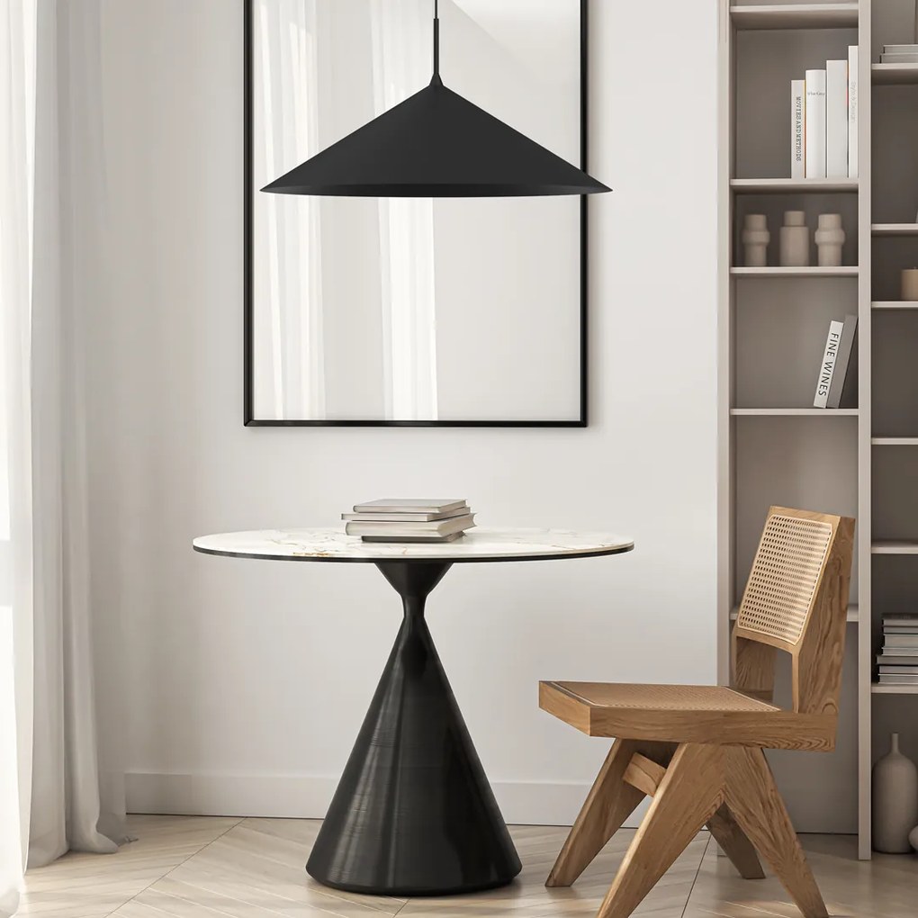 Lampa wisząca CAPITAL CZARNY 1XGX53, pojedyncza, jeden klosz