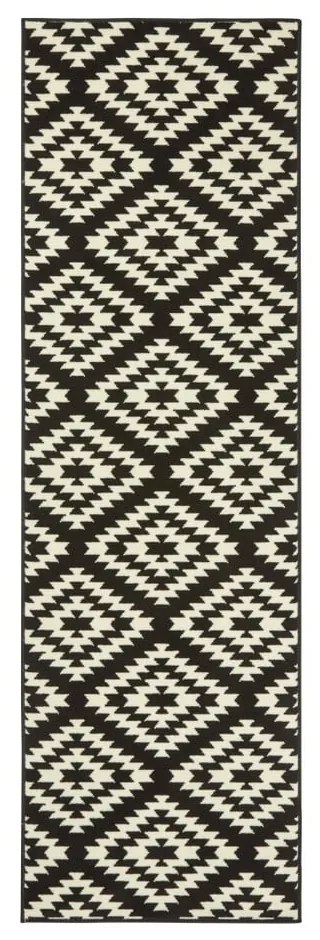 Czarno-biały chodnik Hanse Home Basic Nordic, 80x250 cm