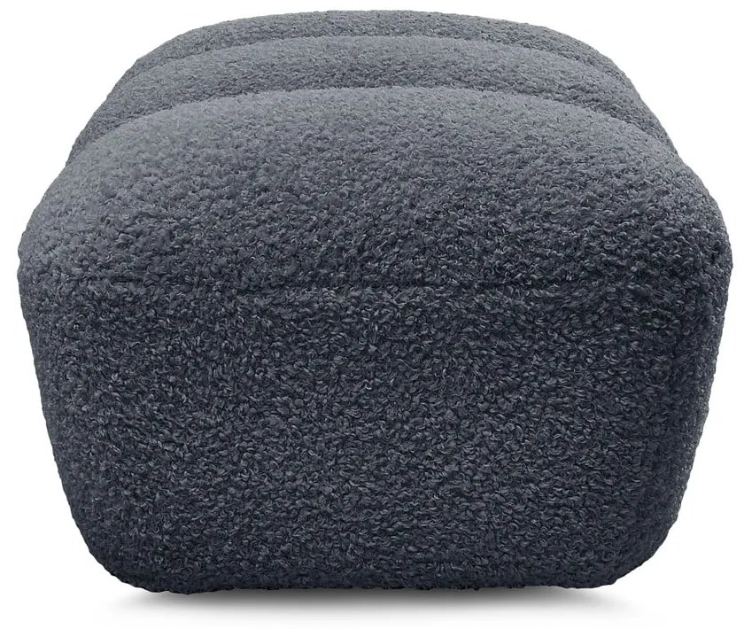 Ciemnoszary podnóżek z materiału bouclé Hippolyte – Bobochic Paris