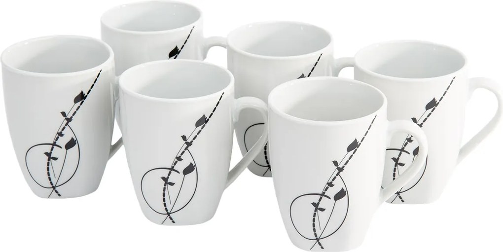 Domestic 6-częściowy komplet kubków Londra, 310 ml