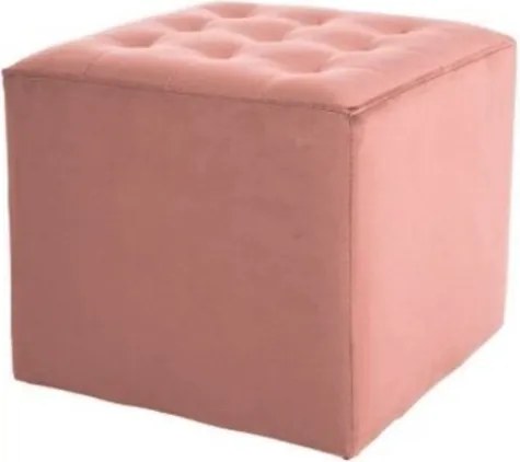 Stary różowy taboret LORI VELVET