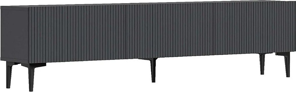 Stojak pod TV – 180 cm x 45 cm x 31,4 cm – Antracyt – Melamina