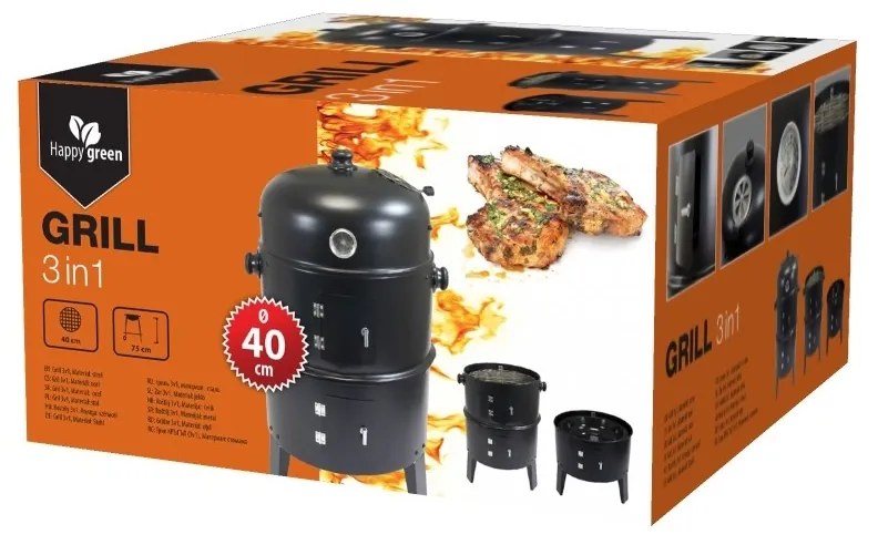 Happy Green Grill wielofunkcyjny 3 w 1