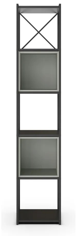 Zielono-czarny regał 36x179 cm Anya – Marckeric