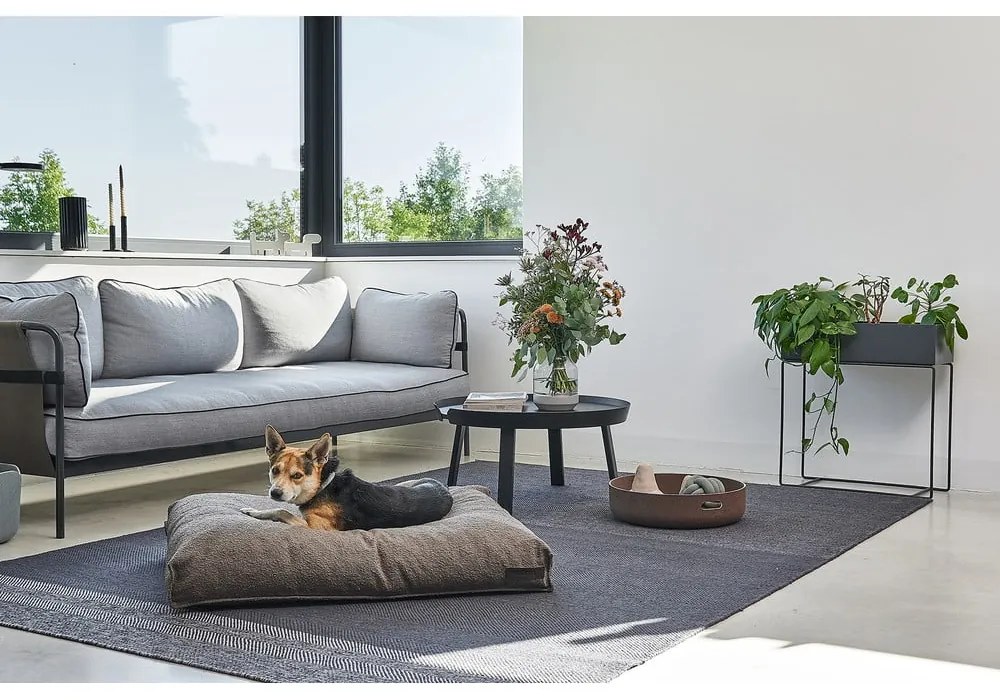 Brązowy materac dla psów z materiału bouclé 120x90 cm Mondo Chocolate L – MiaCara