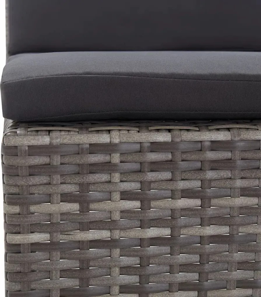 Zestaw szarych mebli ogrodowych - Naja 4X