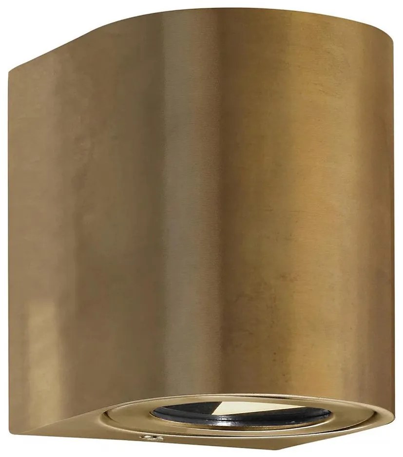 Nordlux - Zewnętrzny kinkiet LED CANTO 2xLED/6W/230V IP44 mosiądz