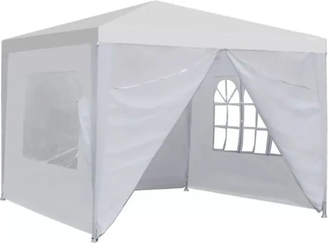 Pawilon ogrodowy handlowy 3x3 m - 4 ścianki, okna, biały