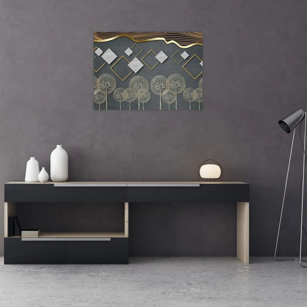Obraz na szkle abstrakcji (70x50 cm)