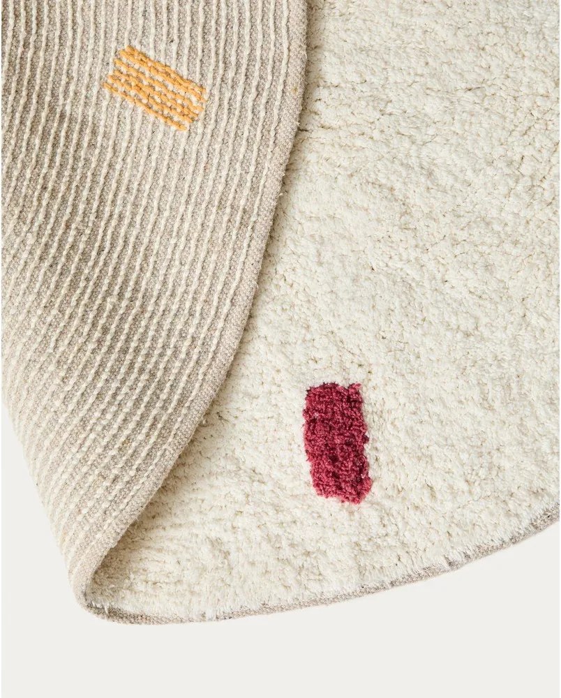 Kremowy bawełniany dywan dziecięcy ø100 cm Epifania – Kave Home