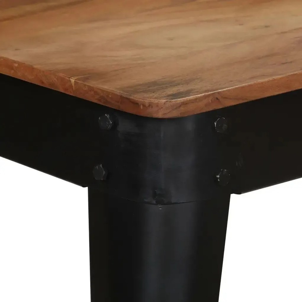 Stół z drewna akacjowego Timber 2X – brązowy