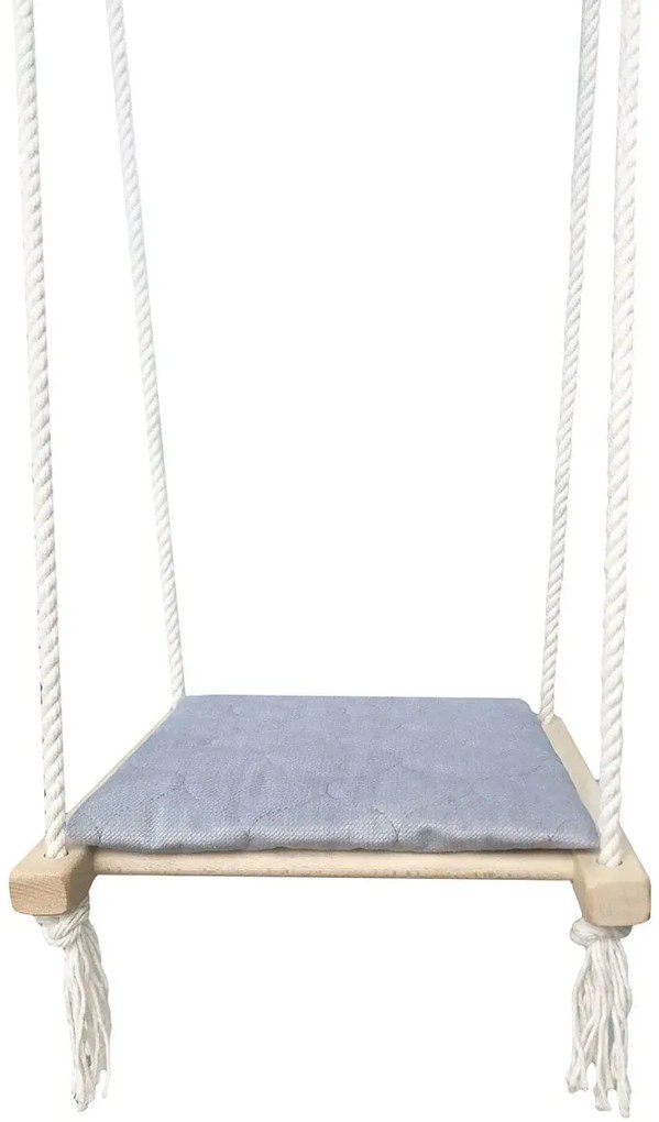 Szara huśtawka domowa do pokoju dziecka 3w1 Z1-P06