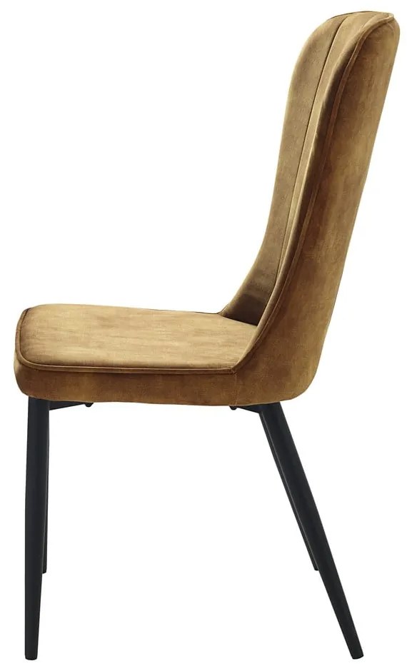 Żółte krzesło do jadalni Unique Furniture Hudson