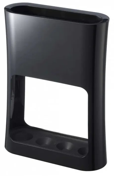 Czarny parasolnik YAMAZAKI Oval