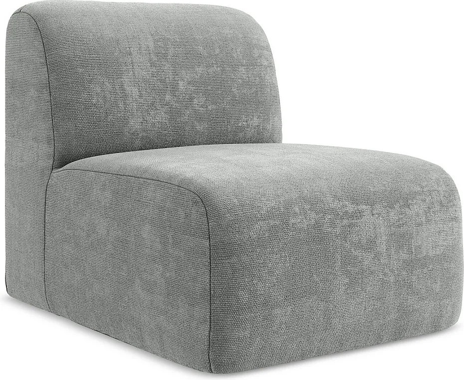 Moduł - z tkaniny szenilowej - szary - LANI