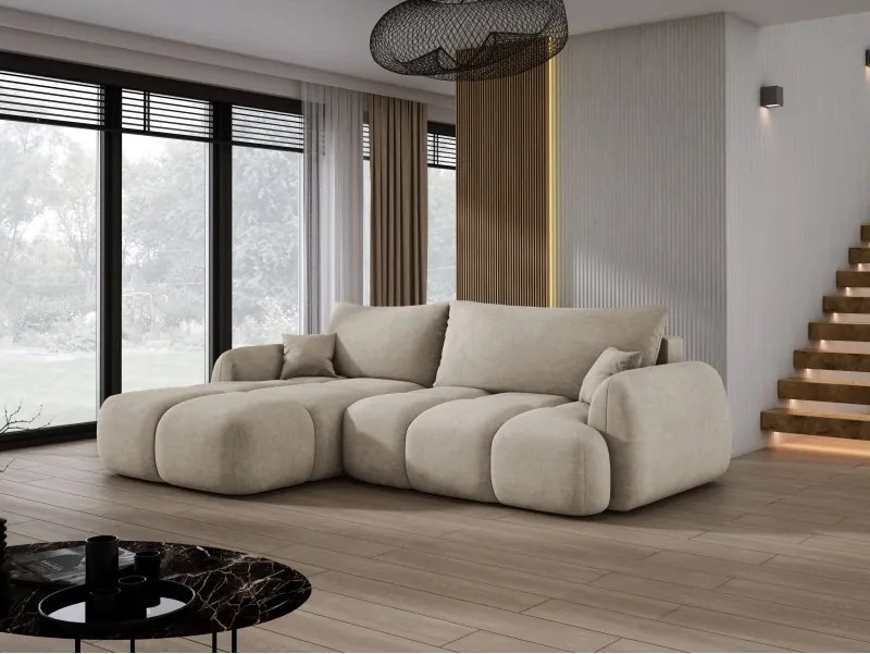 Narożnik COCO WIND z funkcją spania poduszkami i pojemnikiem CLOUD 03 WERSAL