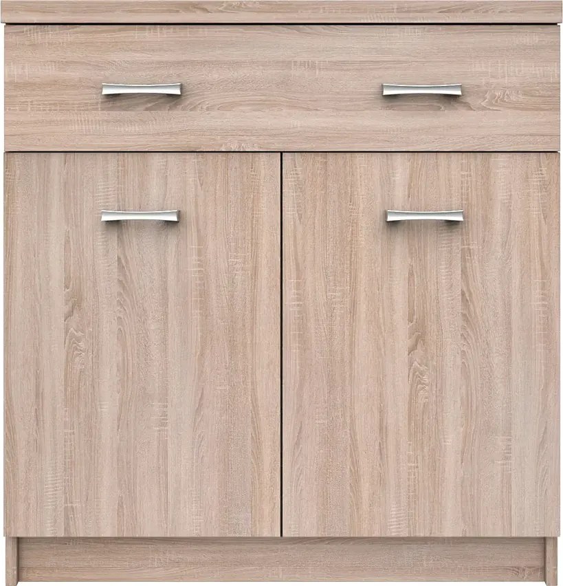 Komoda z szufladą i półkami 80 cm dąb sonoma B2-R04