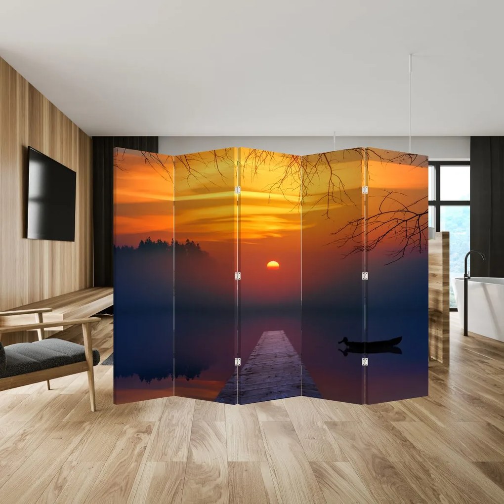 Parawan - Most o zachodzie Słońca (210x170 cm)