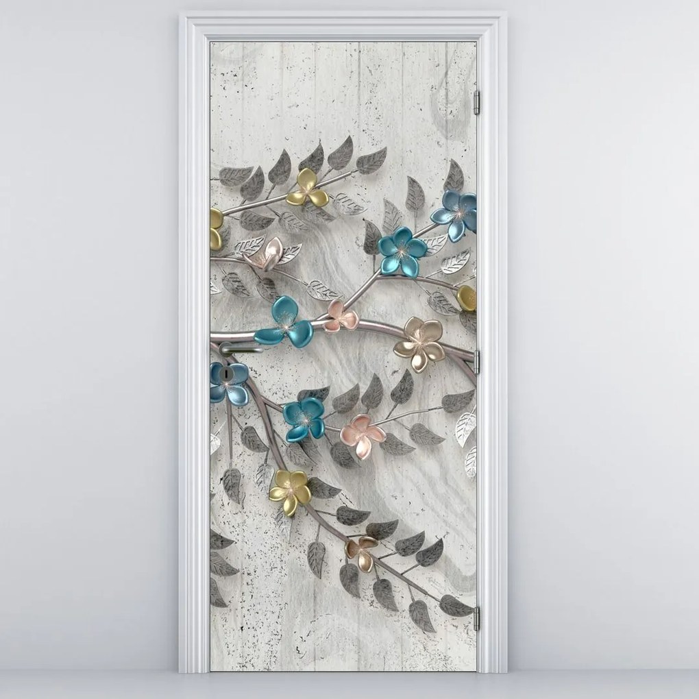 Fototapeta na drzwi - Na gałęzi, abstrakcja (95x205cm)