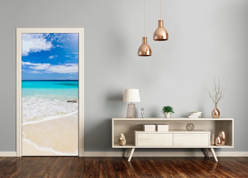 Naklejka fototapeta na drzwi Tropikalna plaża