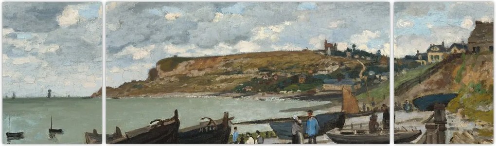 Obraz - Claude Monet, Sainte Adresse, reprodukcje (170x50 cm)