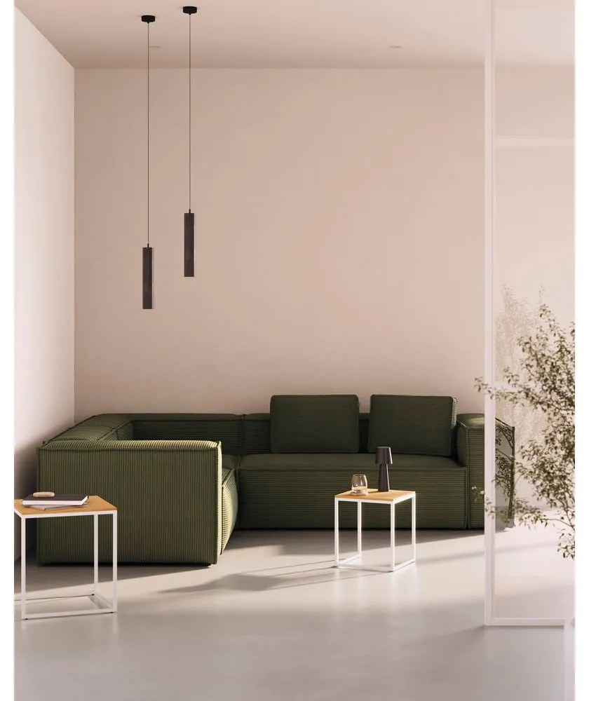 Czarna lampa wisząca z metalowym kloszem ø 8 cm Maude – Kave Home