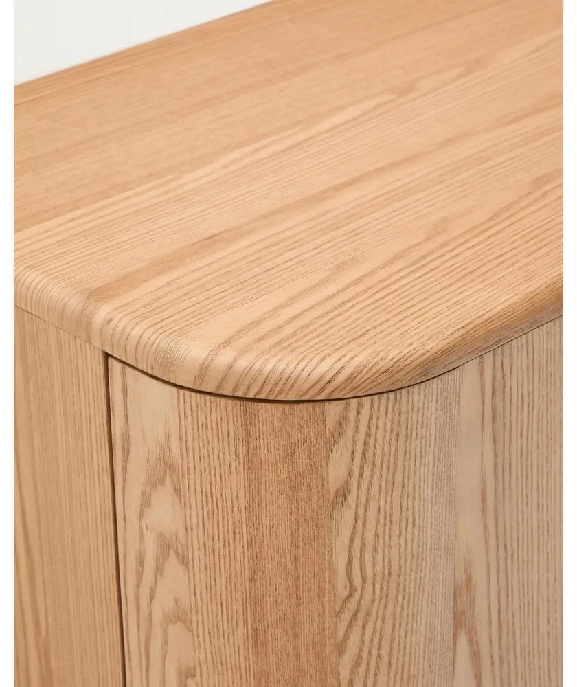 Wisząca szafka pod umywalkę w dekorze jesionu w naturalnym kolorze 90x35 cm Salaya – Kave Home