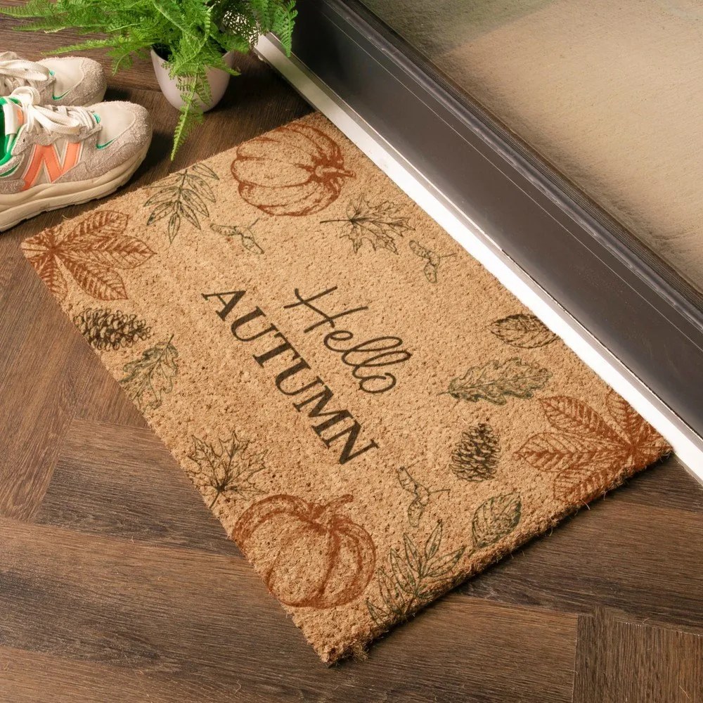 Wycieraczka z włókna kokosowego 40x60 cm Hello Autumn – Artsy Doormats