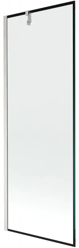 Mexen Next parawan nawannowy 1-skrzydłowy 70 x 150 cm, czarna ramka, nikiel szczotkowany - 895-070-000-00-70-97