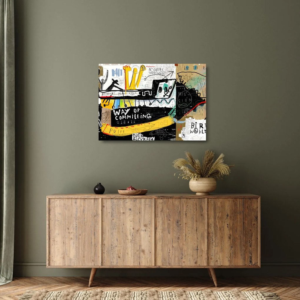 Obraz na szkle - Graffiti (70x50 cm)