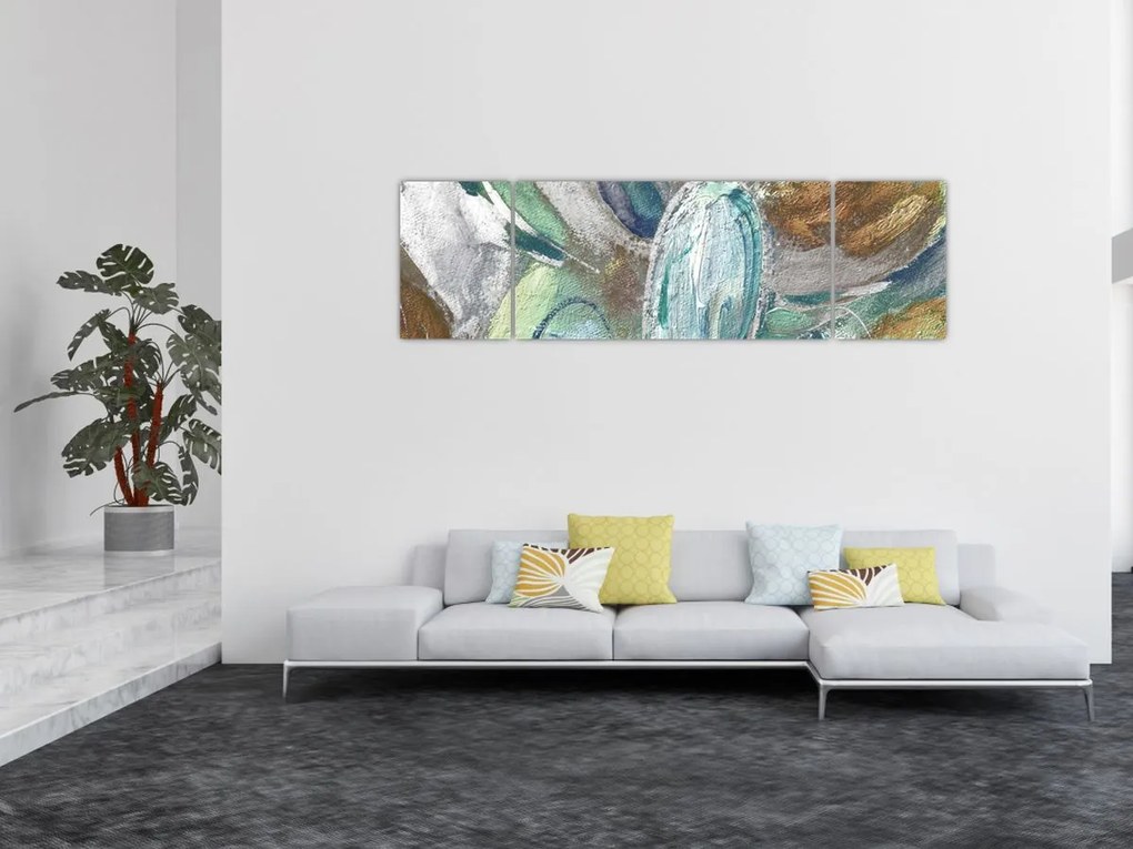 Obraz - Abstrakcyjny obraz postaci (170x50 cm)