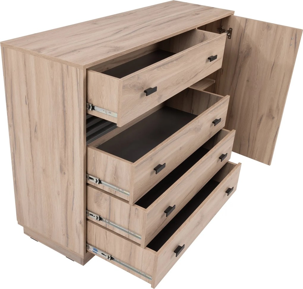 Komoda PUNTO 135 cm do Salonu Sypialni Dąb