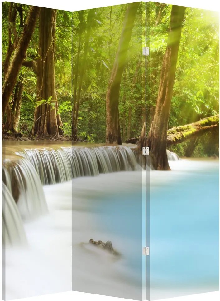 Parawan - Wodospad Huai Mae Kamin w lesie (126x170 cm)