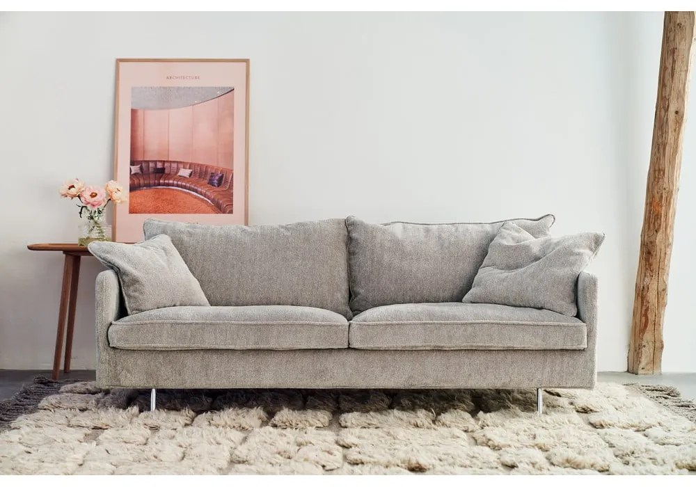Jasnoszara sofa 216 cm Julia – Sits