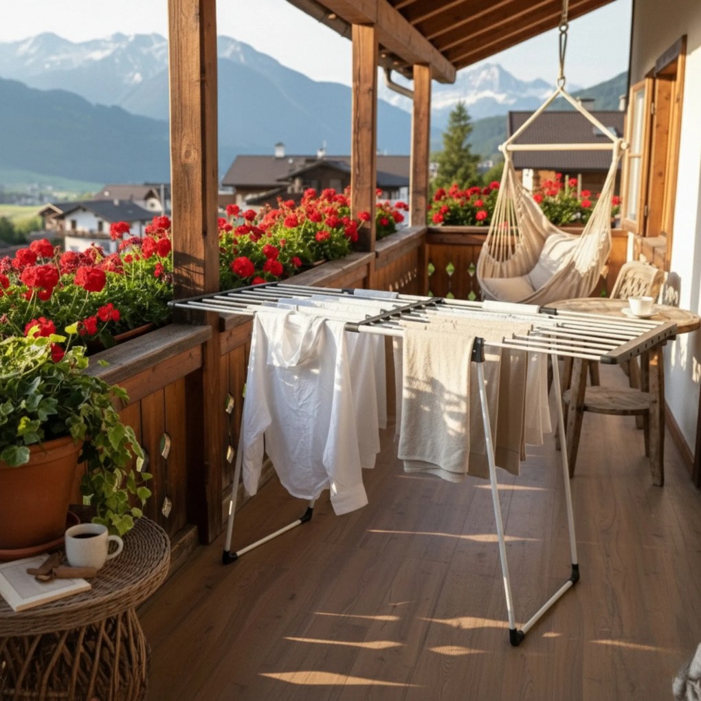 Teleskopowa suszarka na pranie, 100-163 cm, LALEA