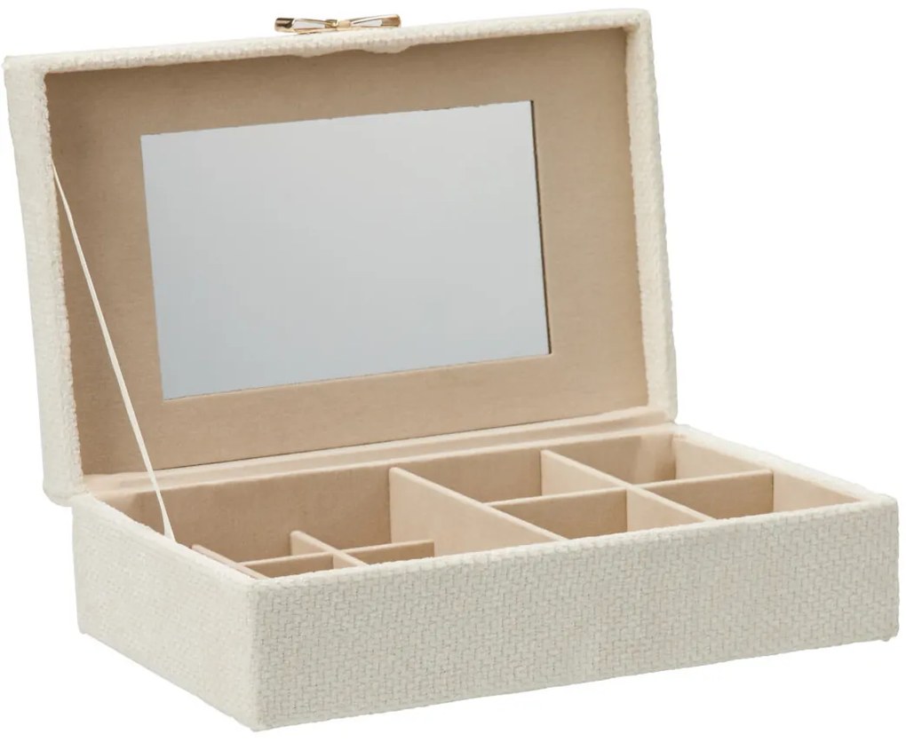 Szkatułka na biżuterię z kokardą, 25 x 7,5 x 15,5 cm