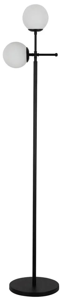 Czarna lampa stojąca Squid Lighting Kruva, wys. 174 cm