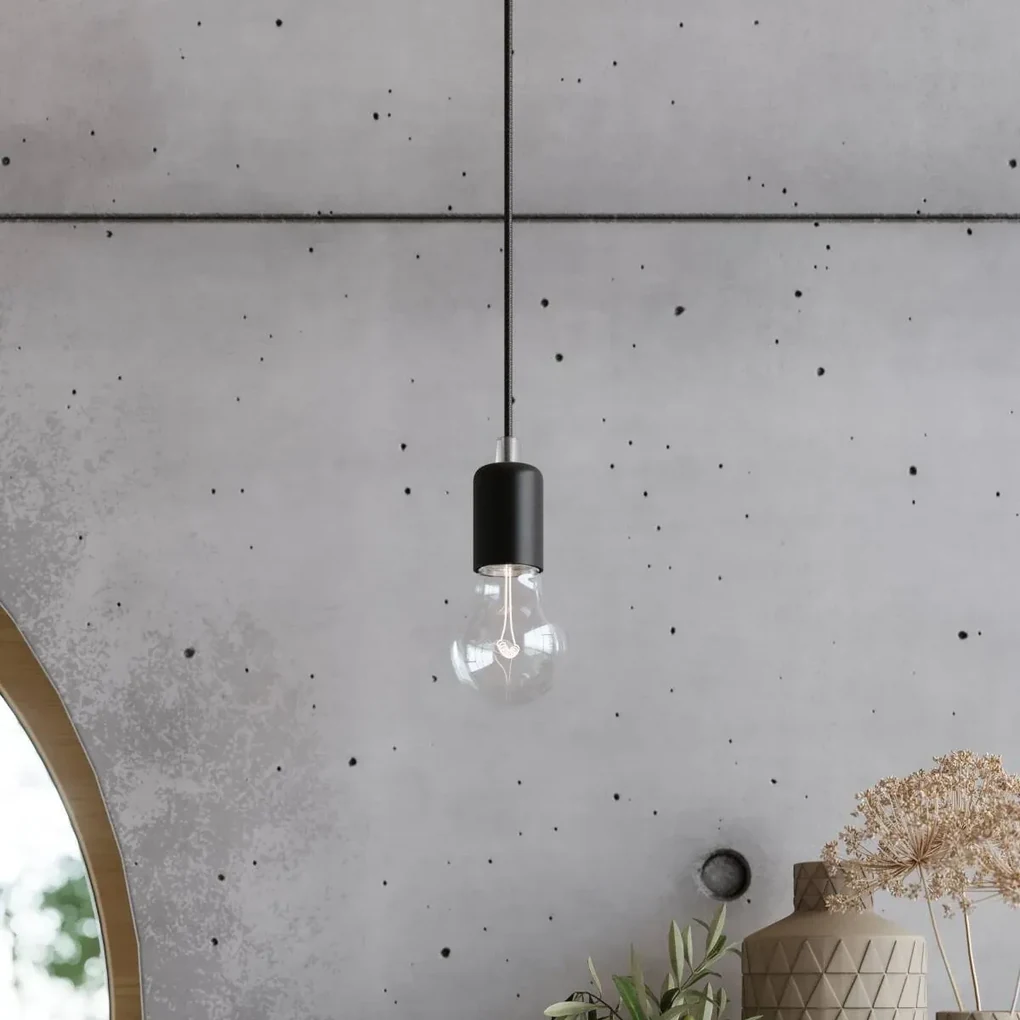 Kinkiet EDISON czarny SOLLUX  LIGHTING