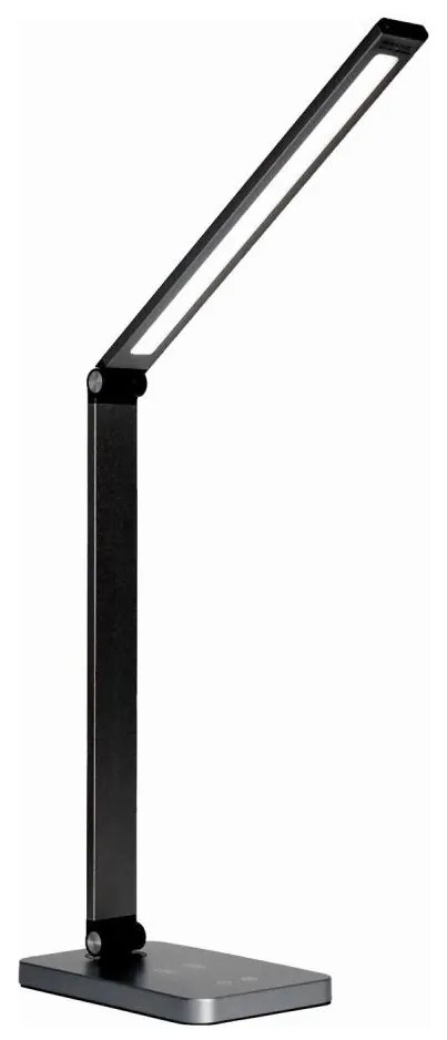 Lampka LED z ładowarką bezprzewodową LED/10W/230V czarna