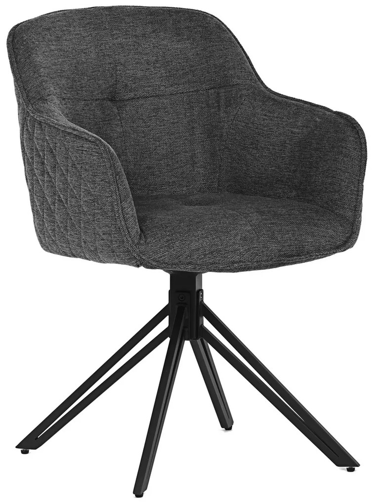 Zestaw krzeseł obiadowych z mechanizmem powrotnymHC-533 GREY2, 2 szt.