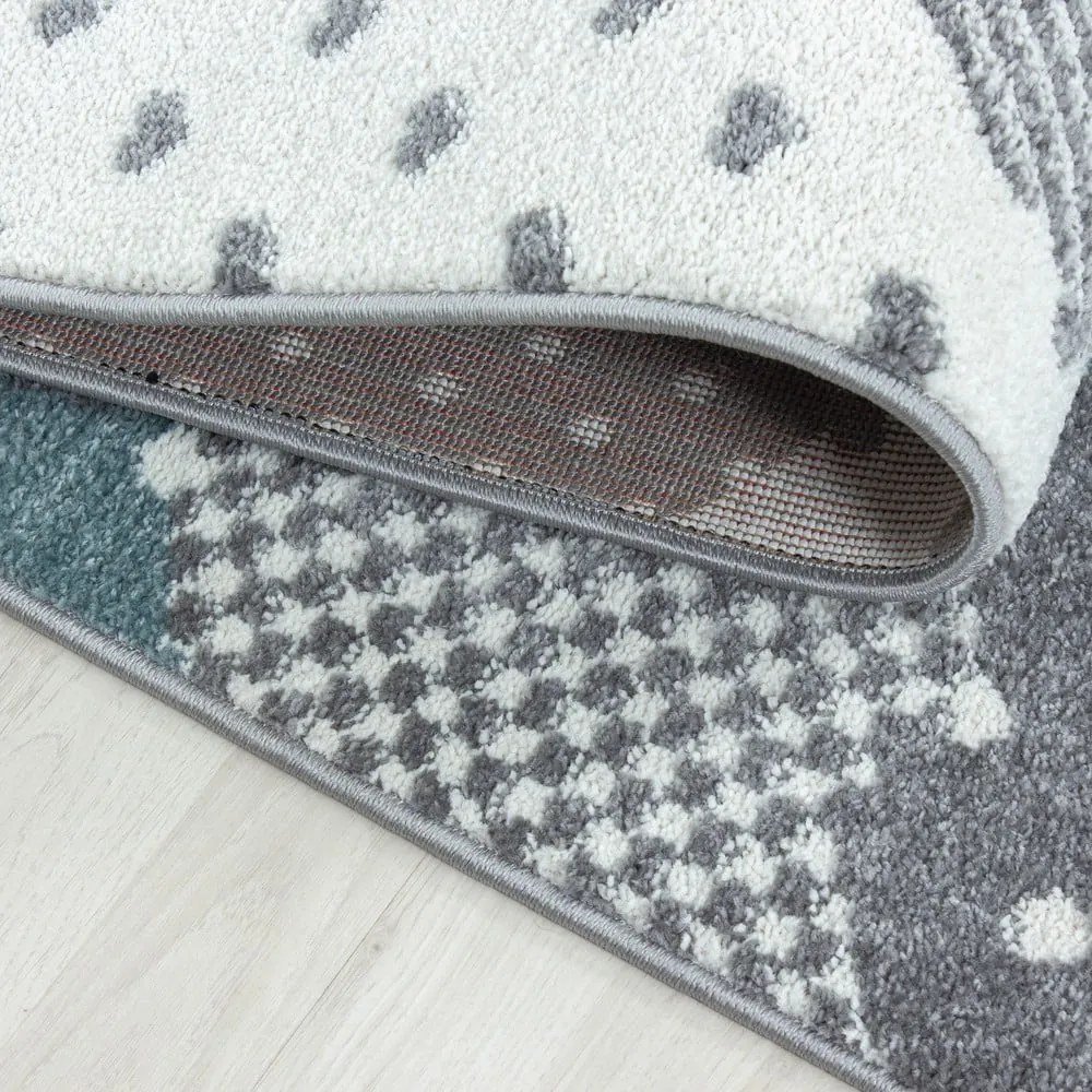 Niebiesko-szary dywan dziecięcy ø 160 cm Bambi – Ayyildiz Carpets