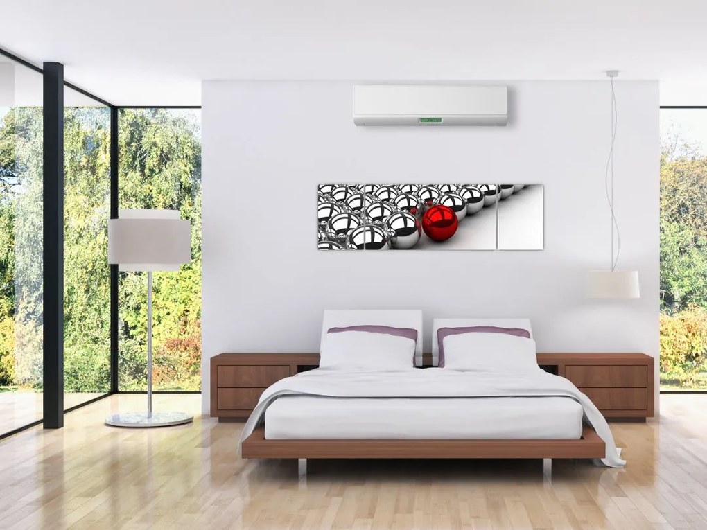 Obraz błyszczących kulek (170x50 cm)
