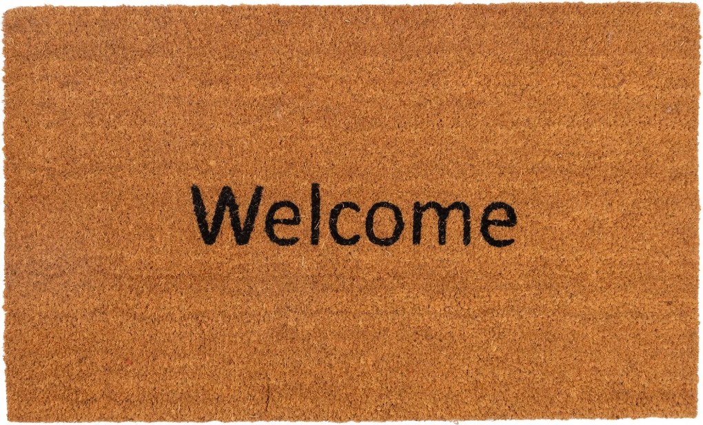 Wycieraczka kokos 45x75 cm Welcome naturalna antypoślizgowa do domu sklepu