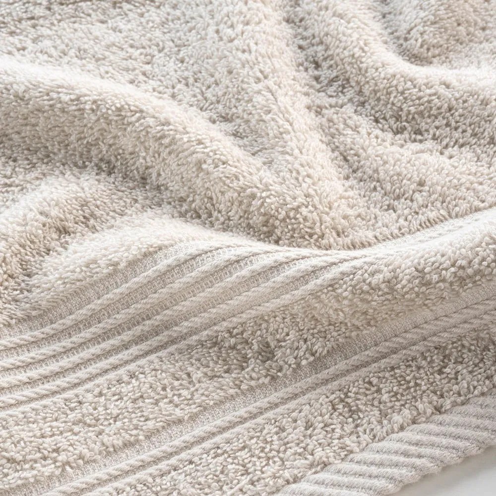 Beżowy bawełniany ręcznik frotte 30x50 cm Tendresse – douceur d'intérieur