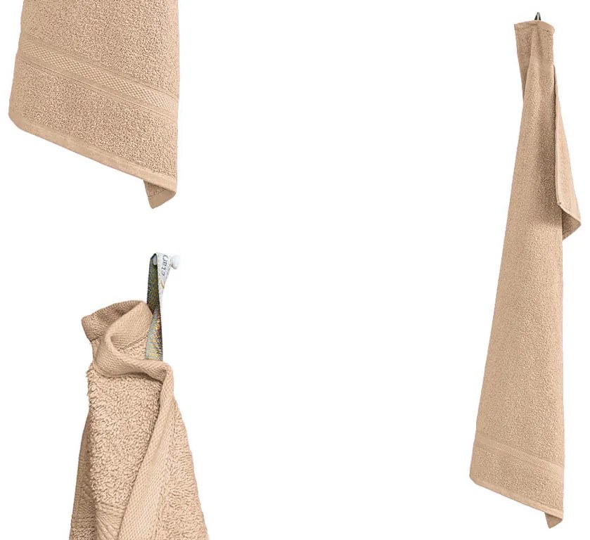 Ręcznik CLARYSSE ELEGANCE 60x110 cm piaskowy, 100% bawełna