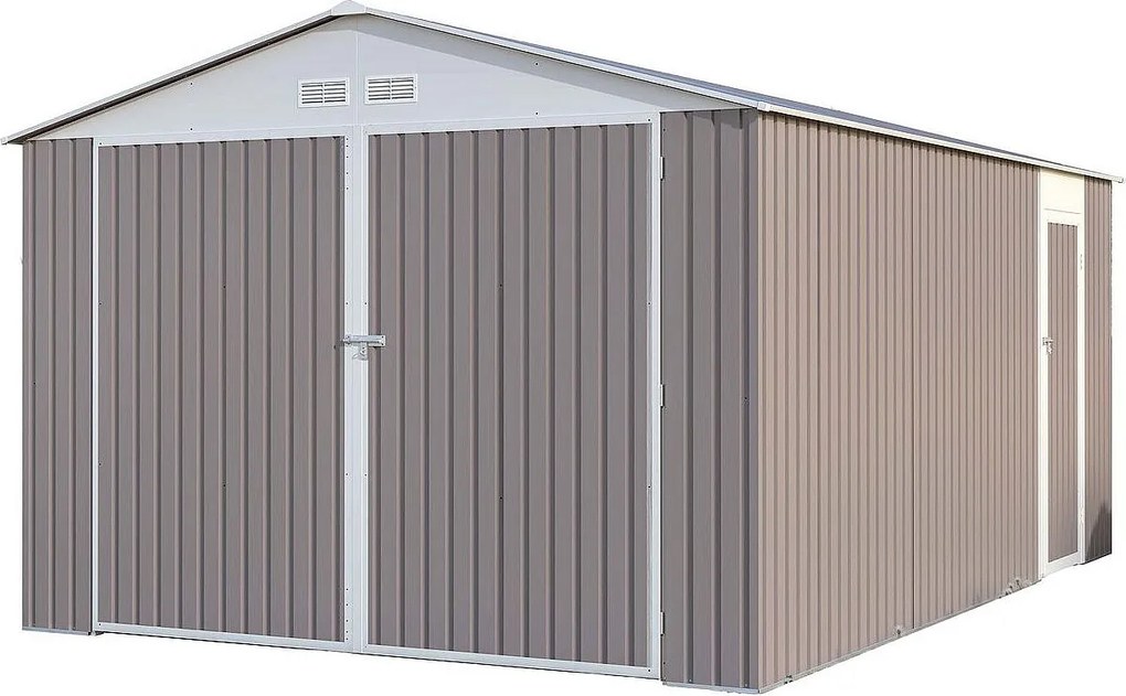 Garaż metalowy "Nevada" z drzwiami wahadłowymi - 15,36 m²